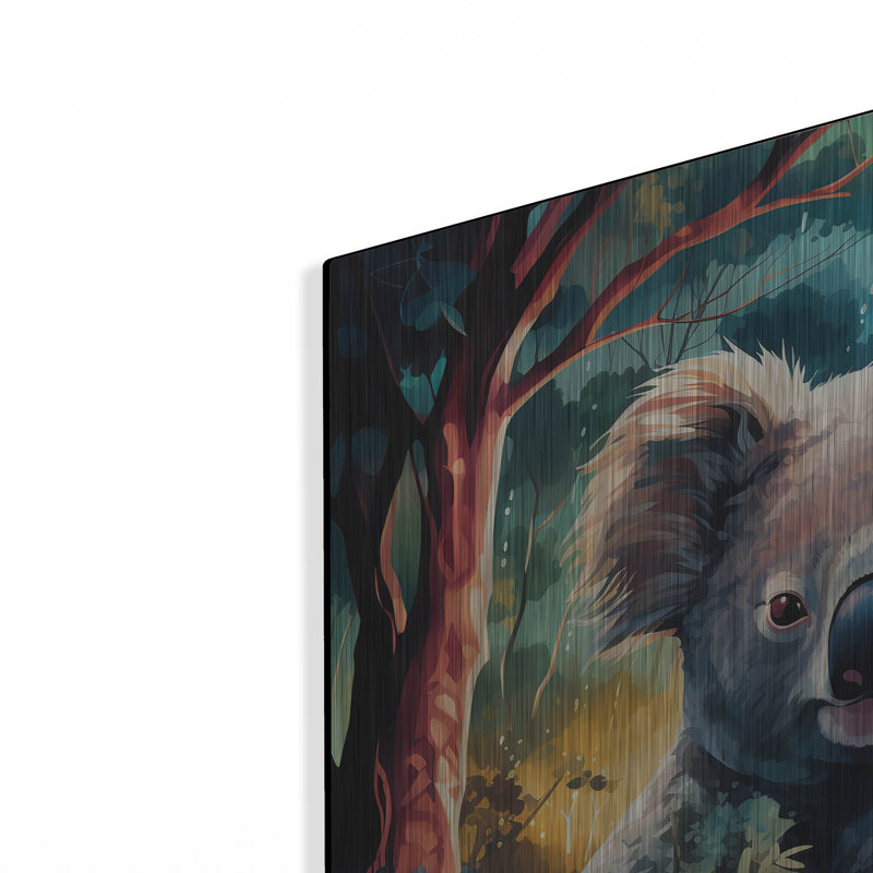 Art mural en métal «Koala» par r3darch0n, H 24 po x l 24 po