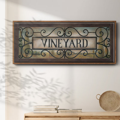 Vignoble - toile encadrée