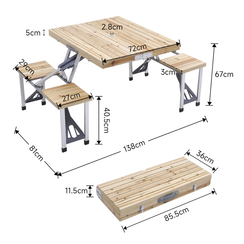 Budhu Patio Dining Set with Rectangular Table