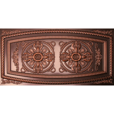 Riga 23.75 in. L x 47.75 in. W Metallic and Textured Vinyl Drop-In Ceiling Tile and Glue Up Ceiling Tile Ceiling Tile In
