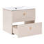 Wanlin 60 mm Wall Mounted Single Vanity with Integrated Ceramic Basin