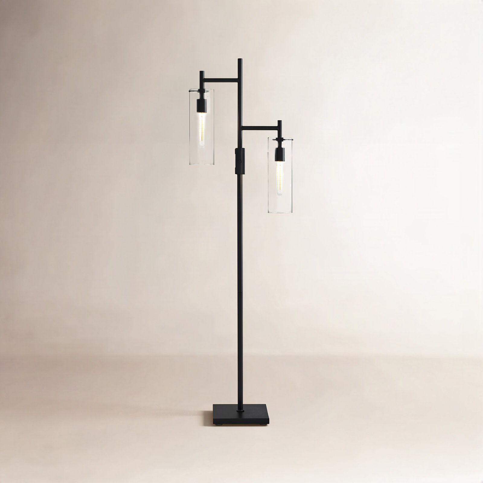 Gilbert 64.25 " Floor Lamp, Black