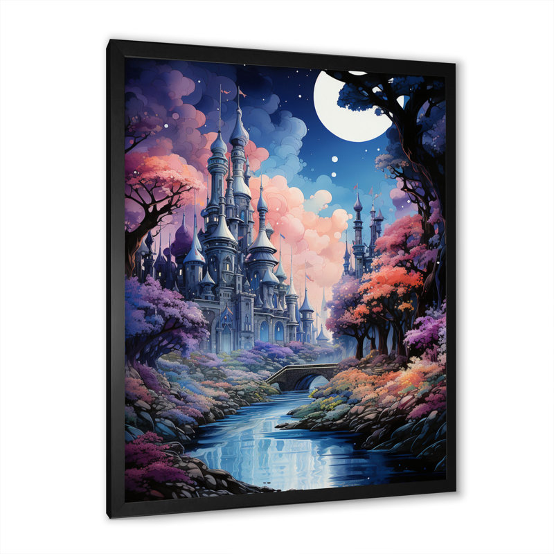 «Video Game Dreams Land», reproduction d'art sur toile, H 40 po x l 30 po x P 1,5 po, Cadre simple noir