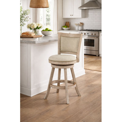 Tabouret de bar et de comptoir pivotant rembourré Falken