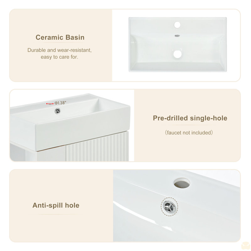Meuble-lavabo 21,6 po - SEULEMENT LAVABO