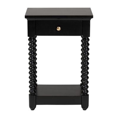 Table de chevet à 1 tiroir avec tablette de rangement Baxton Studio Terentia