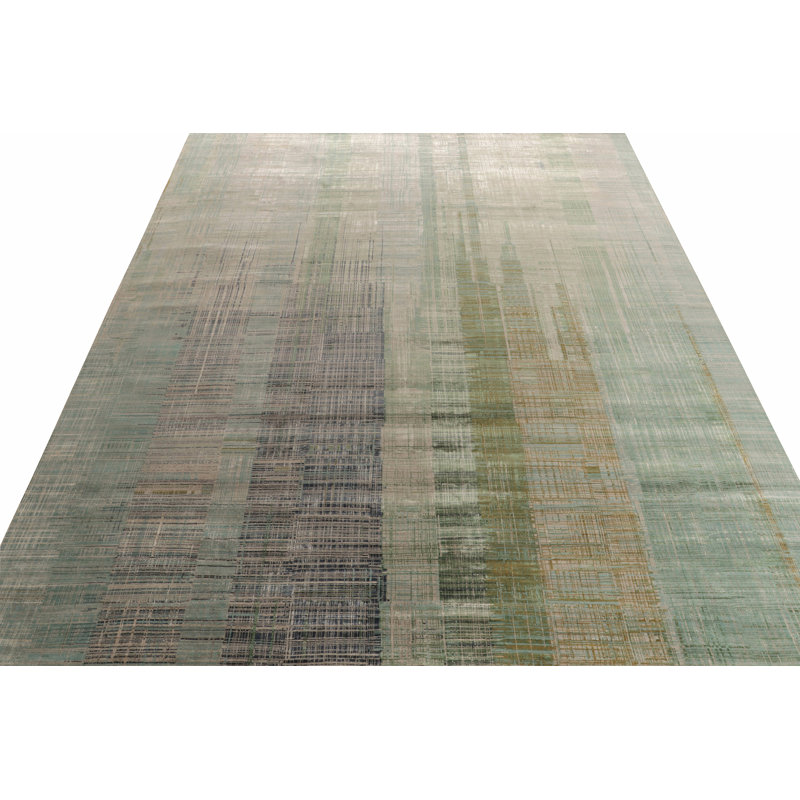 Hand Knotted Abstract Area Rug