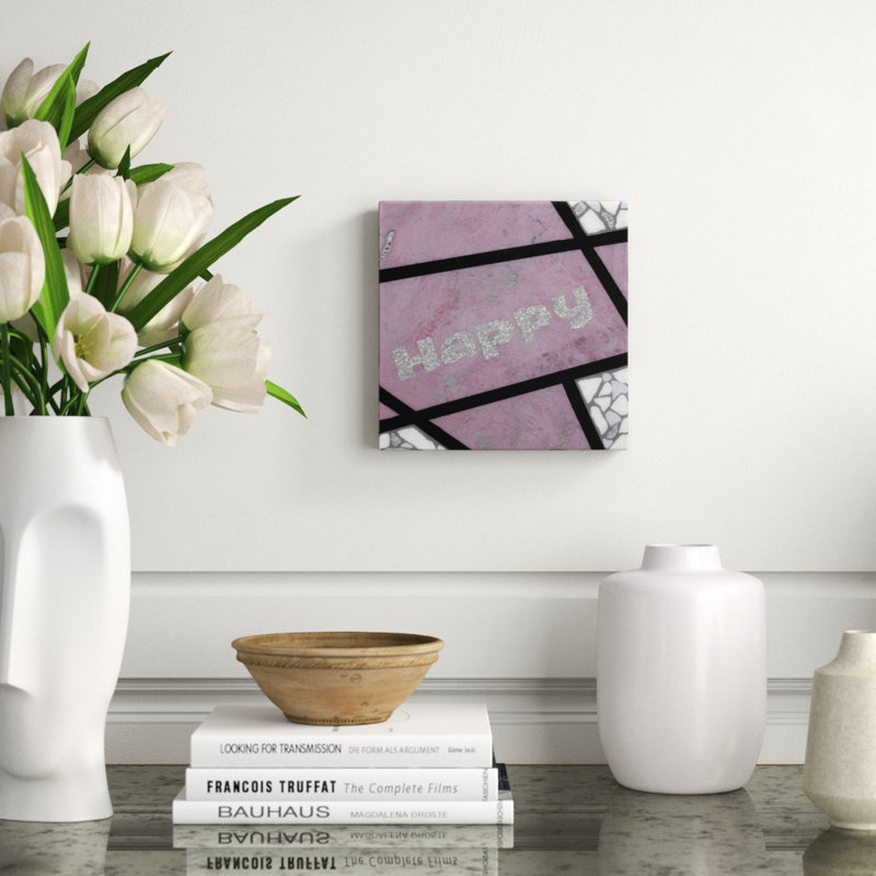 Happy-Purple Print by Eddie Bruckner
