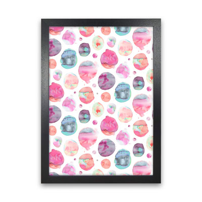 Big Watery Dots Pink - Print