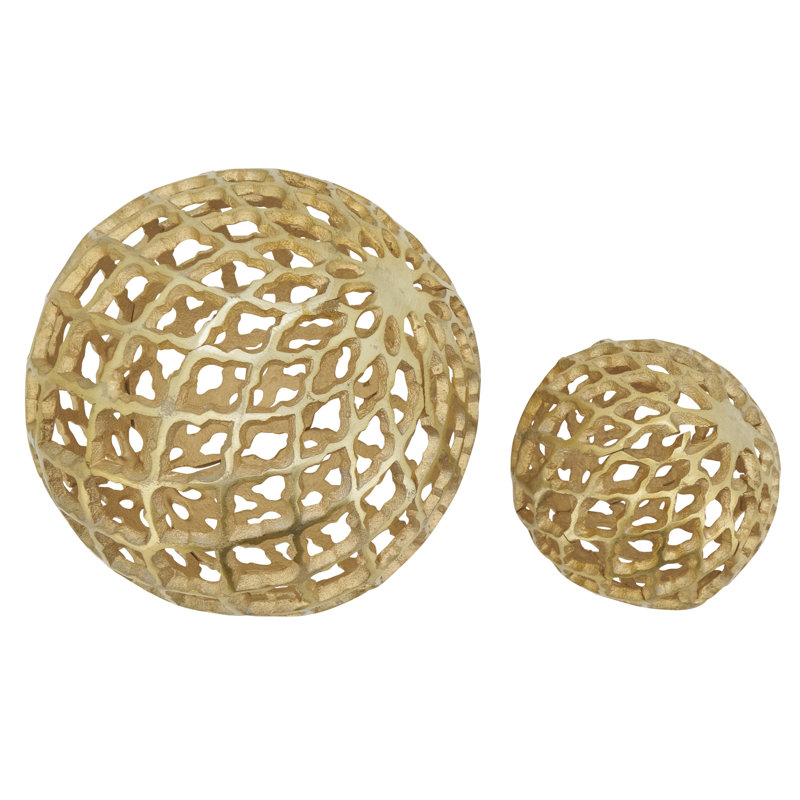 Handcrafted Moroccan Accent Orb, 5" H x 5" W x 5" D