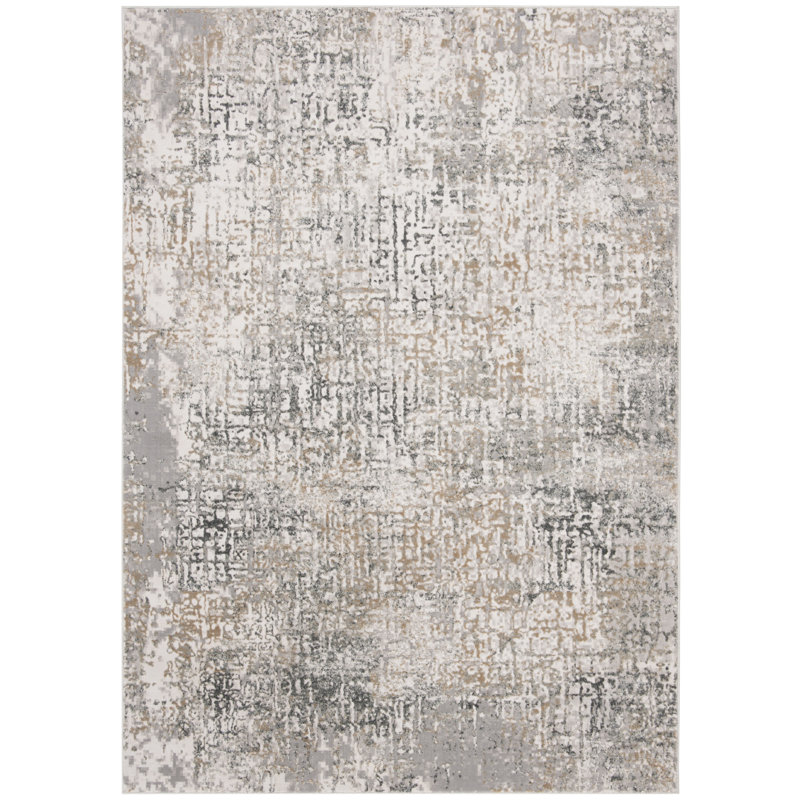 Edna Performance Abstract Rug, Rectangle 5'3" x 7'6"