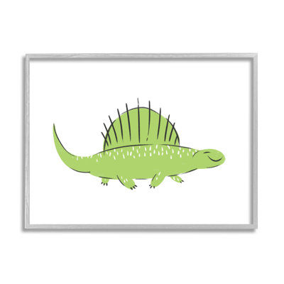 " Happy Green Dinosaur Small Finned Kids' Reptile " by Ziwei Li