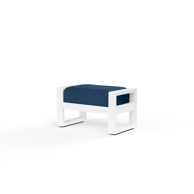 Newport Outdoor Ottoman, Echo Midnight Sunbrella®