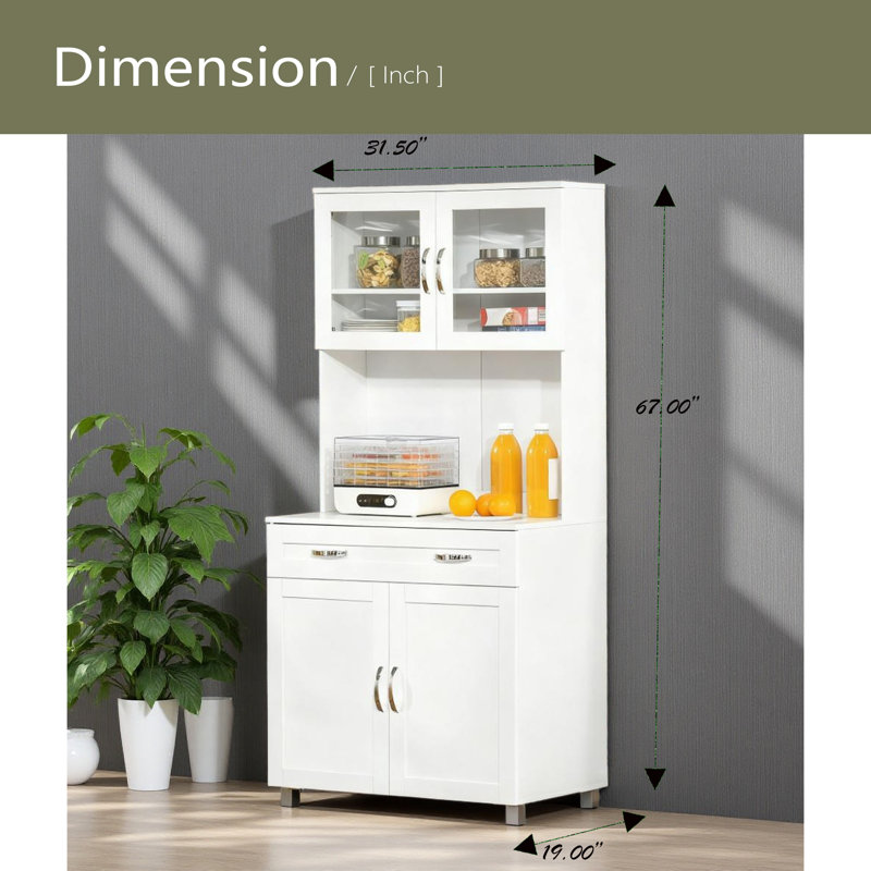 Kitchen Pantry Freestanding Storage Cabinet