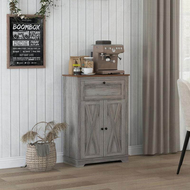 Harveyville 23.5'' Sideboard, Brown/Gray