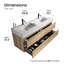 Meuble-lavabo mural avec surface solide et 4 tiroirs à fermeture en douceur-330642044-330642042-330642045