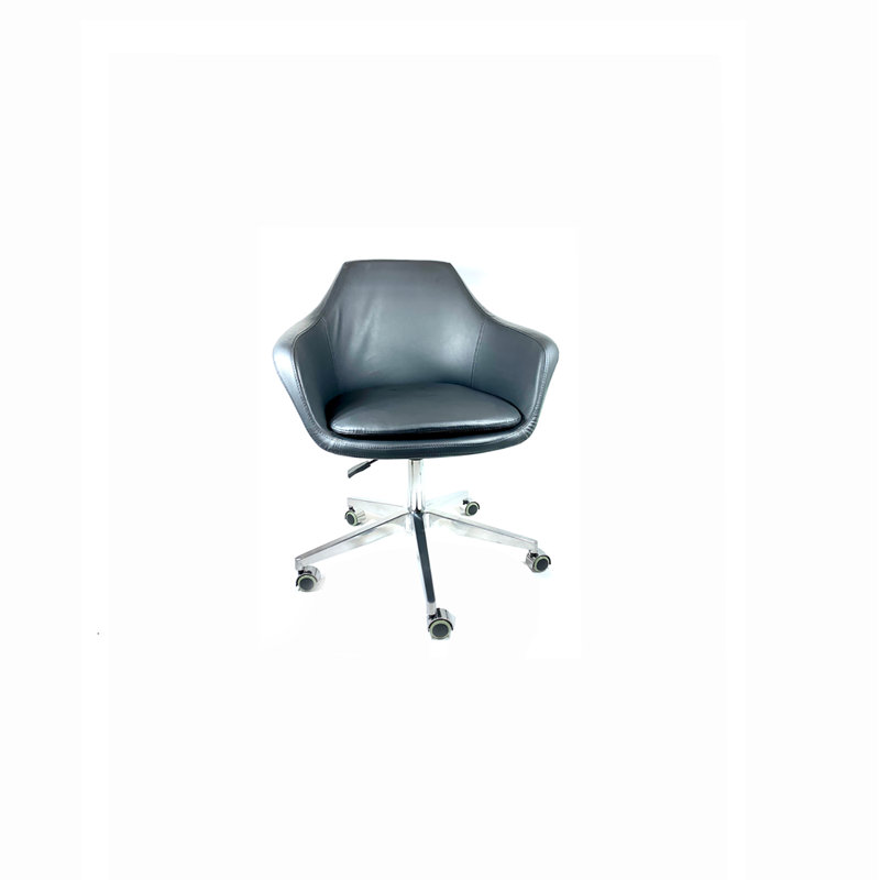 Maday Vinyl Task Chair, Black