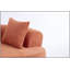 Canapé en forme de croissant, conception moderne à dossier bas avec coussins profonds, grand canapé à deux places rempli de mousse auto-gonflant ne nécessitant aucun assemblage. (Tissu chenille gris)-129158286