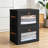 Collapsible Storage Bins with Front Opening & Clear Window - Large Stackable Fabric Organizer Boxes with Handles for Closet, Living Room, and Dorm Organization