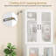 Armoire de cuisine avec portes cannelées translucides et tablette réglable-24471372