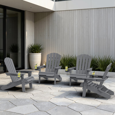 HDPE Folding Adirondack Chair