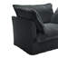 Canapé moderne à 2 places avec housse pour le salon, canapé 2 places, canapé à siège profond en velours côtelé avec coussin rembourré et housse amovible, canapé confortable pour les petits espaces, appartement