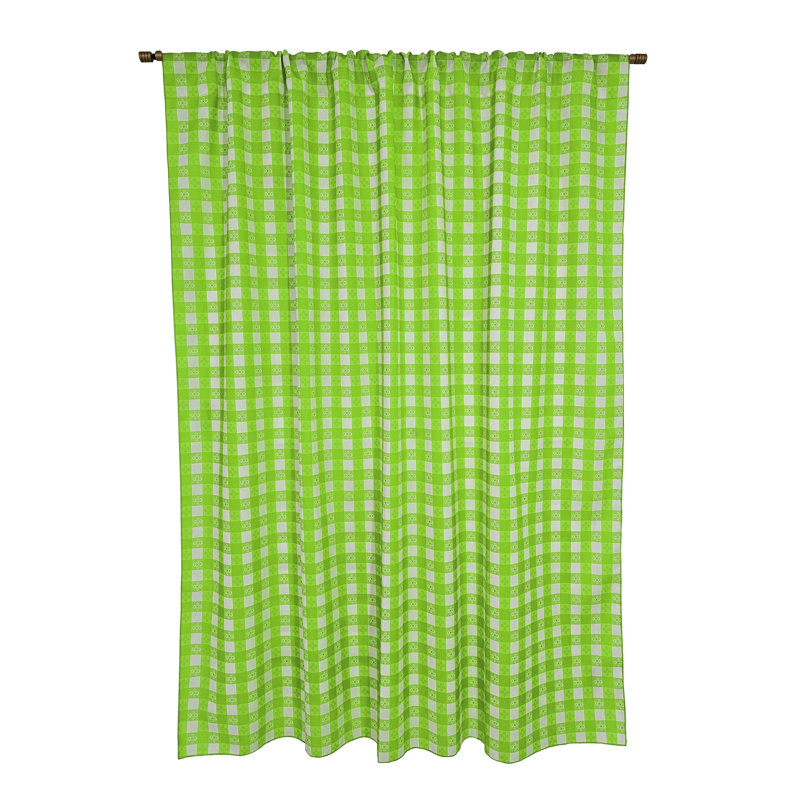 Rideau de fenêtre Popeline, L 58 po x L 96 po, Vert citron