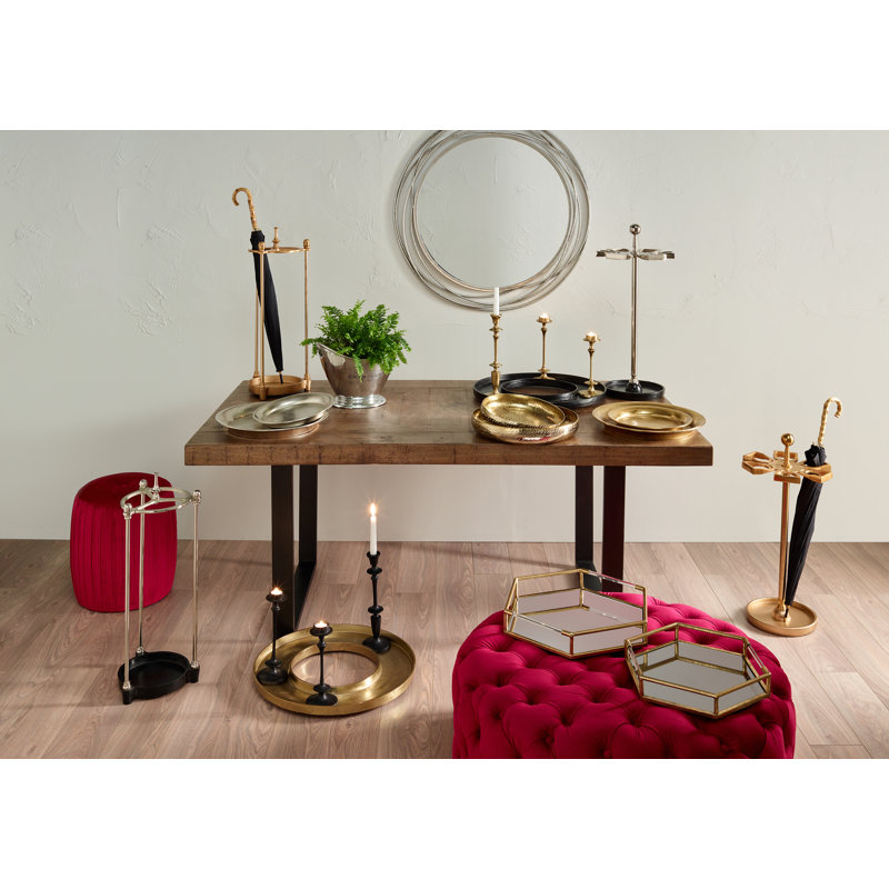 Mcgowen Metal Decorative Plate 1, Gold