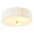 Aurevane 3-Light Dimmable Pleated Fabric Flush Mount Ceiling Light