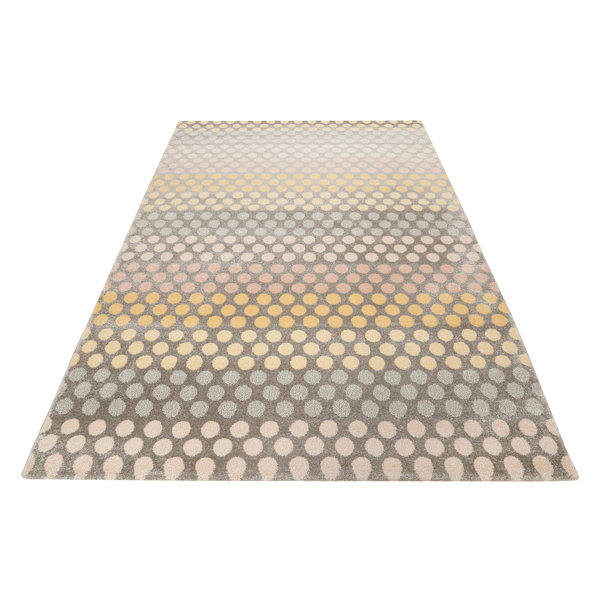 Esprit Spotted Stripe Flatweave Brown/Yellow/Grey Rug | Wayfair.co.uk