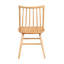Chaises en bois courbées élégantes 2 pièces, finition chêne naturel, pour les chaises d'appoint de salle à manger avec courbe, fabrication