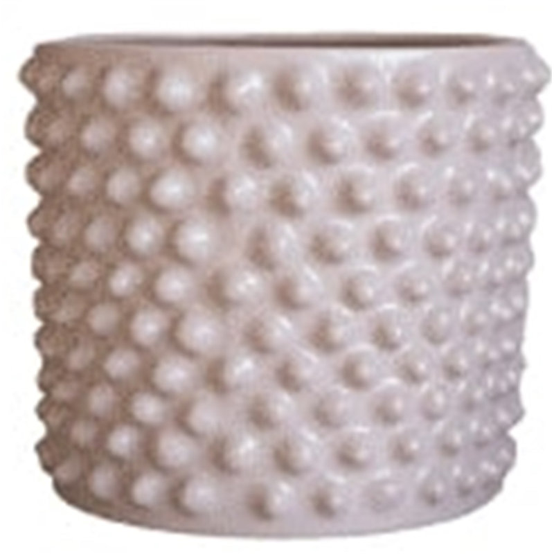 Pot à fleur en céramique Kim, Brun clair, H 10,25 po x l 12 po x P 12 po