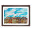 Warsaw Old Town in Poland - Picture Frame Painting Print-56733725-56733723