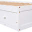 3 lits plateforme simple en bois massif - blanc pour un espace de vie confortable avec 3 tiroirs et une chambre douillette