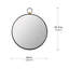 Miroir rond en fer