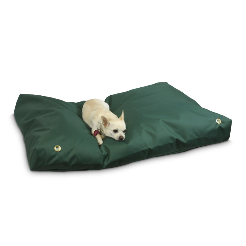 Small Brown Waterproof Outdoor Rectangle Dog Bed