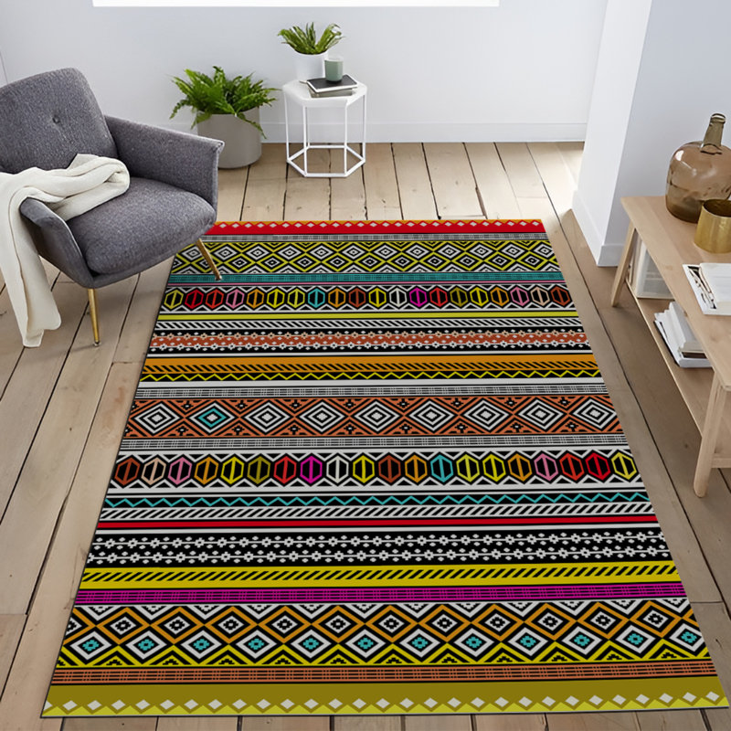 Tapis intérieur / extérieur Kirren, Tapis de couloir 3 pi 4 po x 9 pi 11 po