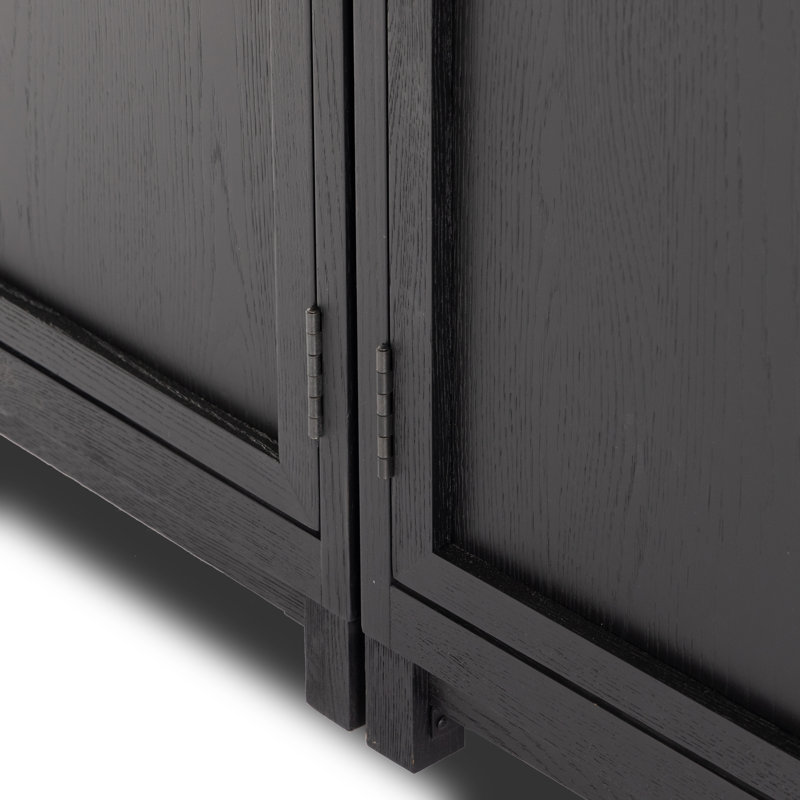 Millie China Cabinet, Drifted Matte Black
