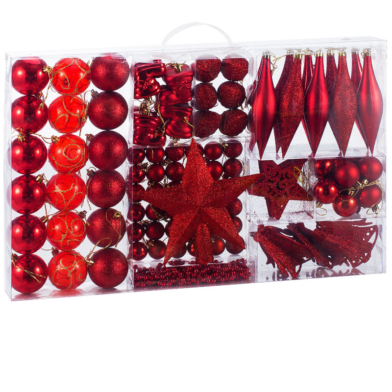 6cm Bauble, Red