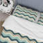 Literie à chevrons beige et bleu-1181308283