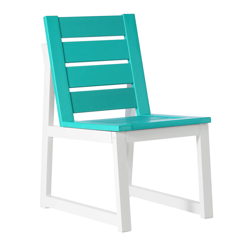 Chaise d'appoint pour l'extérieur, Bleu sarcelle