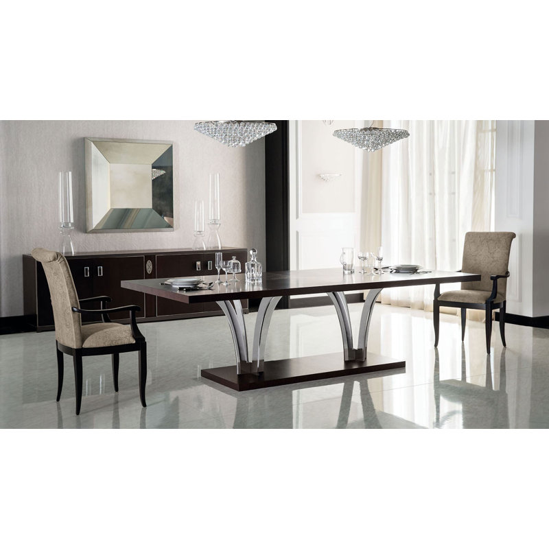 Arcadia Contemporary Macassar Ebony Dining Table