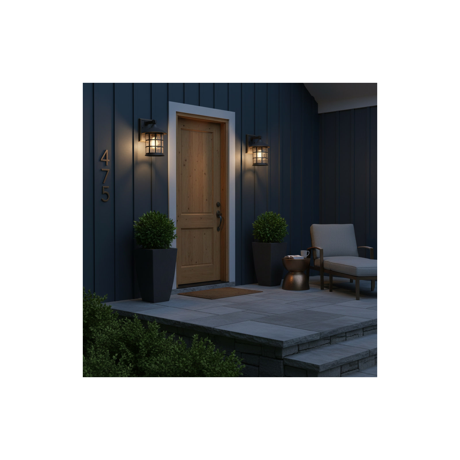 Freeport White 1 - Bulb Outdoor Wall Lantern, 12.25" H x 8" W x 9" D, Rubbed Bronze