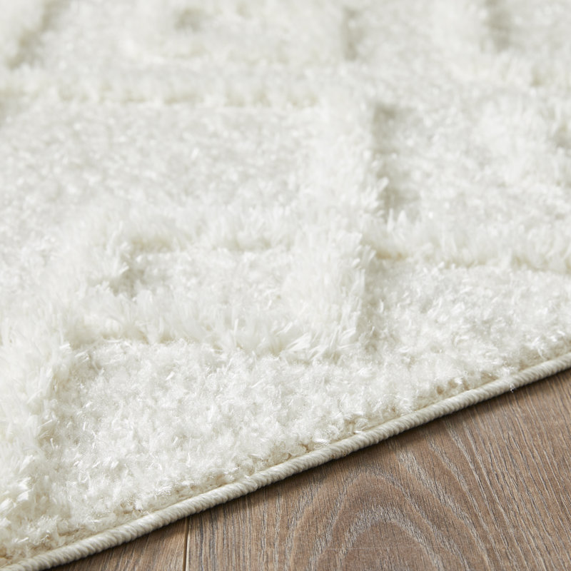 Tapis d'intérieur en polyester tissé à la machine Ikue, Rectangle 3 pi 3 po x 5 pi 3 po