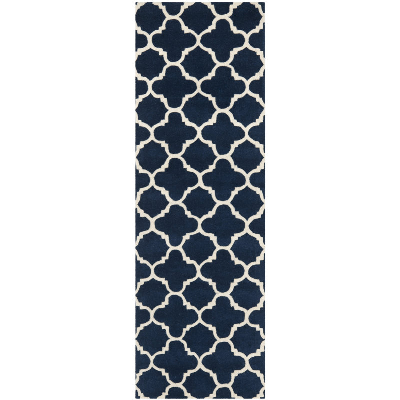 Teresita Hand Tufted Wool Geometric Rug, Runner 2'3" x 11'