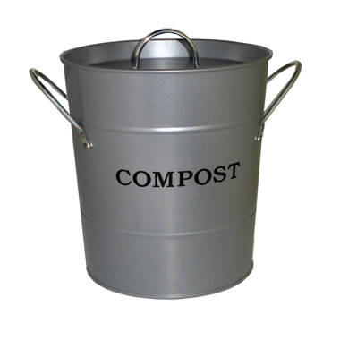 Stainless Steel Kitchen Compost Pails - VermiTek