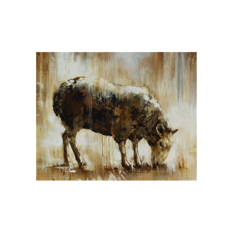 Black Sheep Print by Chelsea Art Studio, Image Brush Gel, 54" H x 68" W