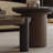 Modern minimalist oval coffee table set
