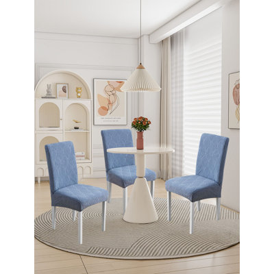 Waterproof Dining Chair Covers, Stretch Parsons Chair Slipcover, Set Of 4