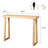 43.3" Solid Wood Trapezoidal Leg Narrow Console Table Enterway Table Wood Color-1643902727-1643902726